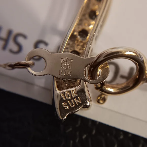 ❗️LAST DROP! 10K Gold Necklace Diamonds Journey Pendant Chain Solid real 10kt - Picture 7 of 9